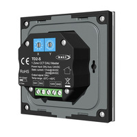 TD2-S 1 zone 4 scènes mémoire RF2.4G tactile DALI panneau interrupteur luminosité gradateur intelligent pour bande lumineuse bicolore