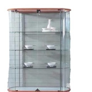 Armoire en verre trempé 3mm-12mm, design moderne incurvé, haute résistance, pour usage décoratif - Product Image 1