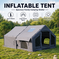 Tente de glamping de luxe, portable, durable, en tissu PVC, tente gonflable, tente de toit, aventure en plein air