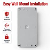 Boîtiers de jonction LED extérieurs personnalisés IP66 étanches en ABS PC, surface sablée, 100*100*75mm, résistants aux flammes