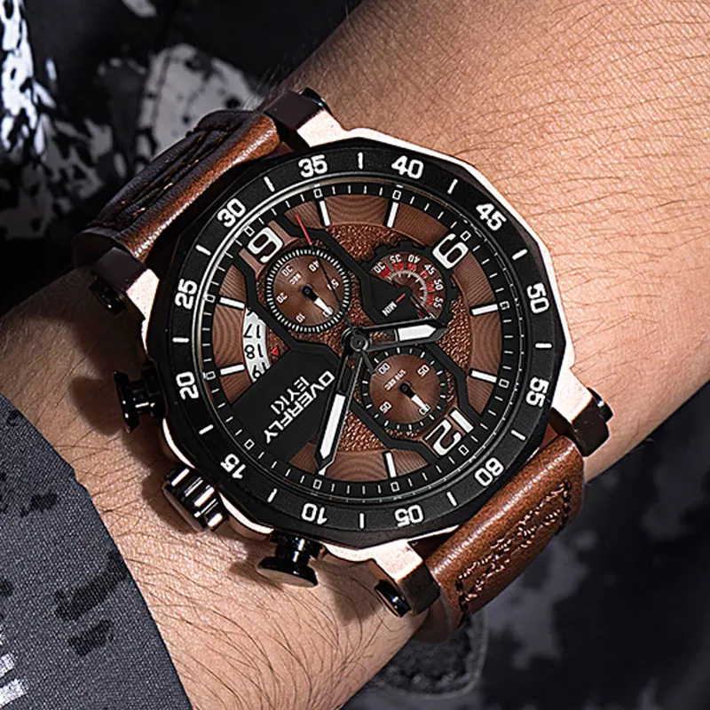 High quality orologio uomo luxury uhren herren automatic montre pour homme lux custom chronograph sport wrist watches for men