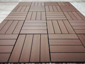 Design moderno Anti-Cracking WPC piastrelle per ponte fatto da te nuovo legno composito di plastica ad incastro pannello esterno giardino materiale <span class=keywords><strong>Teak</strong></span>