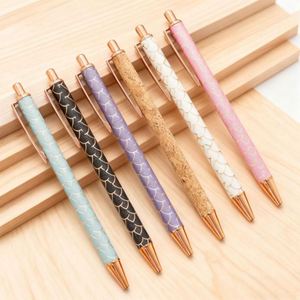 Golden Powder Scales Metal Ballpoint <b>Pen</b> logo Slim Signature <b>Pen</b> Customizable Sports Promotional Wholesale Corporate Gifting - Product Image 1