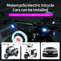 Lampe d'ambiance LED RVB multicolore pour moto et scooter électrique, lumière stroboscopique clignotante, plusieurs modes, décoration d'ambiance