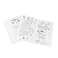Dépliant a5 personnalisé de haute qualité en noir et blanc, manuel d'instruction du produit, cahier de spécifications d'impression