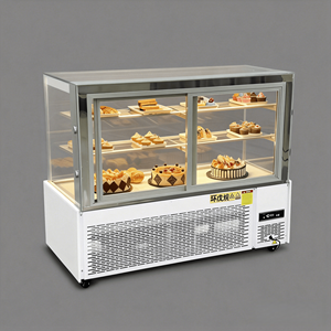 <span class=keywords><strong>Vitrine</strong></span> <span class=keywords><strong>réfrigérée</strong></span> commerciale de haute qualité <span class=keywords><strong>pour</strong></span> produits frais, réfrigérateur de présentation de gâteaux <span class=keywords><strong>pour</strong></span> boulangeries - Product Image 3