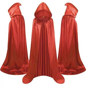 Capa Larga con Capucha Unisex <span class=keywords><strong>de</strong></span> Poliéster <span class=keywords><strong>para</strong></span> Halloween, Color Rojo, Negro, Plateado y Azul, <span class=keywords><strong>Disfraz</strong></span> <span class=keywords><strong>de</strong></span> Vampiro <span class=keywords><strong>de</strong></span> Anime <span class=keywords><strong>para</strong></span> Fiesta <span class=keywords><strong>de</strong></span> Halloween - Product Image 4