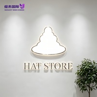 Enseigne 3D personnalisée en acrylique avec éclairage frontal LED, lettres en acier inoxydable épaisses, enseigne murale pour bâtiment commercial extérieur, logo de bureau
