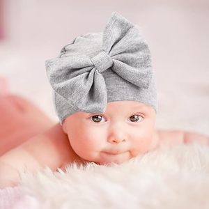 新生儿帽子手套套装棉质医院帽早产儿蝴蝶结帽子防刮手套适合 0-6 个月女婴 - Product Image 4