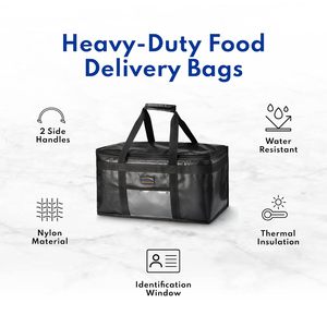 Sac à dos de livraison d'échantillons gratuits, sac isotherme moderne, sac de livraison de nourriture pliable, sac à pizza à emporter, sac à déjeuner - Product Image 4