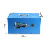 Kits de moteur de turboréacteur à double bobine DIY Kit d'assemblage 1/10 modèle de moteur d'avion électrique