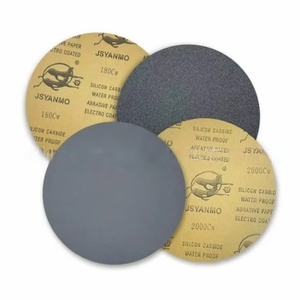Papel de <span class=keywords><strong>lija</strong></span> metalográfico resistente <span class=keywords><strong>al</strong></span> <span class=keywords><strong>agua</strong></span> de marca doble leopardo 200/230MM hoja redonda disco abrasivo de doble cara - Product Image 1