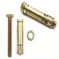Heavy Duty Yellow Zinc Plated Expansion Rawl Bolts Good Quality Shield Anchor Fix Bolt Concrete Sleeve Fasteners