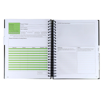 Échantillon gratuit personnalisé organisateur de planificateur de défi d'épargne personnalisé impression de journal