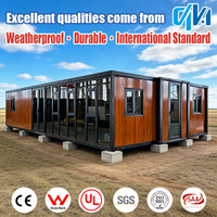 Maison préfabriquée extensible en conteneur de 40 pieds ou 20 pieds, construction rapide, 5 chambres, maison mobile en vente, casa contenedor