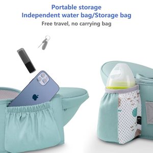 Vente chaude avec pochette pour biberon siège de hanche <span class=keywords><strong>porte</strong></span>-bébé avant sac à dos pour bébé voyage - Product Image 6
