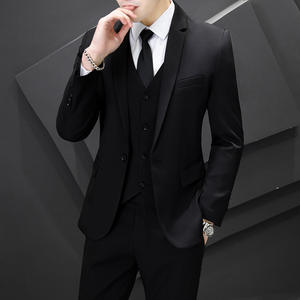 <span class=keywords><strong>Traje</strong></span> de Novio de Primavera, Nuevo, Corte Entallado, de un Solo Pecho, con Cuentas, de Tres Piezas, Estilo Coreano, Moderno, <span class=keywords><strong>para</strong></span> Boda, Padrino, Ropa Formal <span class=keywords><strong>para</strong></span> Hombre - Product Image 5