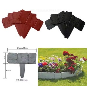 JNZ Offre spéciale Clôture en plastique effet pierre grise pour bricolage Emboîtement extérieur Pelouse décorative Lit de fleurs Ornements de <span class=keywords><strong>jardin</strong></span> <span class=keywords><strong>Jardin</strong></span> - Product Image 5