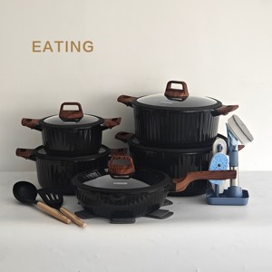 Bộ nồi chảo chuyên nghiệp AR-21 món, chất liệu nhôm đúc, chống dính, đáy từ, an toàn với máy rửa chén - Product Image 3