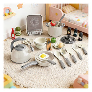 Toy <b>Kitchen</b> Set Kids Culinary Station Faucet Shelf Cupboard Utensils Storytelling Discovery Indoor Enjoyment Learning - Product Image 5