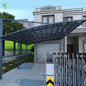 Le système de garage extérieur étanche et résistant au soleil peut être personnalisé. L'auvent de garage extérieur en métal et aluminium est utilisé pour le stationnement - Product Image 2