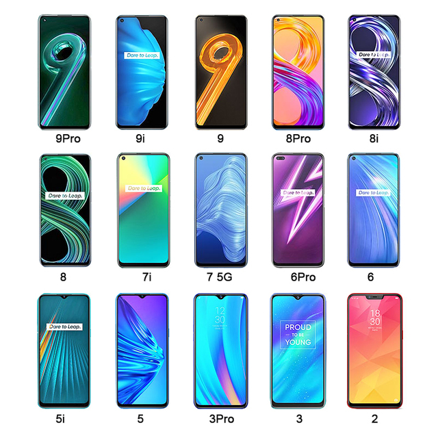 Replacement Orginal Display for Realme 7 7i 8 Pro 8i 9 9i 5G Lcd Touch Screen Assembly for Realme 2 3 Pro 4 5 5i 6