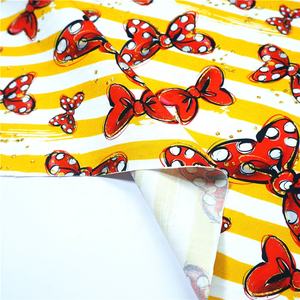 Tissu sergé imprimé personnalisé en coton peigné 100 % écologique à séchage rapide, motif mignon mangue, pour chemises et robes de filles et de garçons - Product Image 3