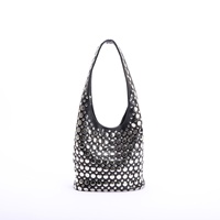 2025 nouveau Rivet seau sac moto Texture tendance sac à main faits saillants Unique personnalité écaille de tortue paillettes doux dames sac