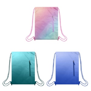 Mochila con Cordón de Color Degradado con Logotipo Personalizado, Resistente al Agua, de Nailon Oxford, para Deportes, Yoga, Gimnasio, con Cierre - Product Image 1