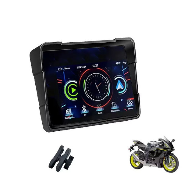 5 Inch Motorcycle Portable Navigation GPS Wireless Carplay Android Auto IP67 Waterproof Moto Touch Screen Display for apple