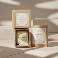 Boîte à savon en papier kraft de conception personnalisée | Biodégradable avec revêtement UV ponctuel | Service OEM/ODM pour savon naturel fait main