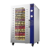 12-96 Lagen Commerciële RVS Vleesdroogmachine voor Rundvlees, Bananen, Tomaten, Mango's, Fruit, Zeekomkommers en Zeevruchten