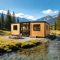 Maison mobile préfabriquée de luxe, 2 à 3 chambres, maison modulaire pliable, mini-maison de 20 pieds ou 40 pieds, maison conteneur préfabriquée extensible