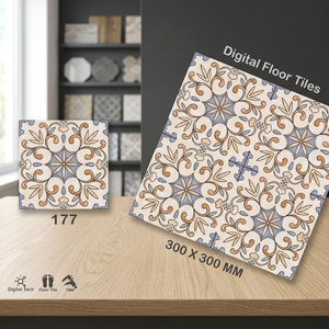 กระเบื้องปูพื้นเซรามิก 300x300 มม. 30x30 ซม. 12x12 พิมพ์ลายดิจิตอลอิงค์เจ็ท เคลือบเงา ราคาประหยัด - Product Image 4