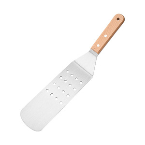 Beechwood Handle Stainless Steel BBQ Spatula Heat Resistant Grill Cooking Tool - Product Image 3