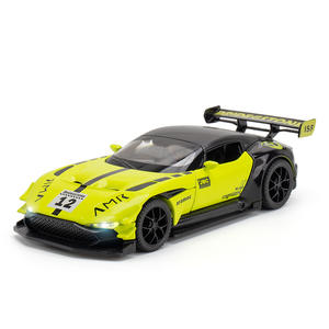 Modèle de voiture miniature en alliage <span class=keywords><strong>Aston</strong></span> <span class=keywords><strong>Martin</strong></span> Vulcan 1/32, jouet de simulation miniature - Product Image 1