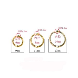 Alloy <b>Beaded</b> Ring For Ring Making Gold <b>Silver</b> Antique <b>Silver</b> Round Zinc Alloy Plated Jewelry Findings Components - Product Image 5
