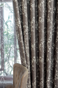 100% màn rèm cửa tối màu xám hoa mô hình rèm cửa cho phòng ngủ, lá in Nhiệt Cách Nhiệt màn cho phòng khách - Product Image 4