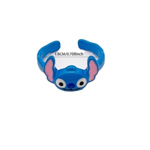<b>Cartoon</b> Character Blue Open <b>Ring</b> Unisex Jewelry Gift - Product Image 5