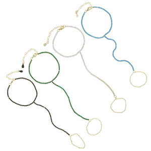 Pulsera de plata de primera ley y Circonia cúbica para mujer, brazalete, plata esterlina 5A, Circonia cúbica, <span class=keywords><strong>Zirconia</strong></span>, circonita, zirconita, zirconita, color dorado - Product Image 6