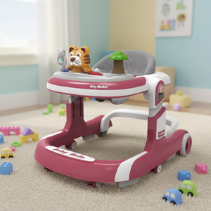 Trotteur interactif OEM pour nouveau-né, adorable poussette <span class=keywords><strong>d</strong></span>'apprentissage à cadre plastique pour tout-petits, trotteur portable pour bébé - Product Image 1