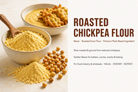 Farine de pois chiches rôtis prête à consommer, de qualité supérieure, en vrac, de qualité alimentaire, HALAL, casher, sans gluten, riche en protéines, végétalienne, sans OGM