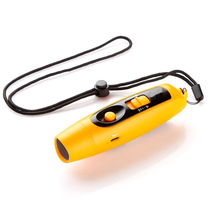 YID Sifflet lectronique 3 Modes Sonores 3 Niveaux de Volume Lampe LED pour Sports