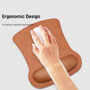 Factory Custom Waterproof PU Leather Wrist Guard <b>Mouse</b> Pad Set Keyboard Wrist Rest Pad and Wrist Rest Support <b>Mouse</b> Pad Combo - Product Image 4