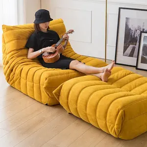 Moderne Woonkamer Meubels Enkele Luie Stoel Sofa Lederen Couch Spons Sofa