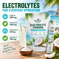 Poudre d'électrolytes hydratante en marque blanche – Sachets d'électrolytes personnalisables pour boissons, saveur fruitée, poudre d'électrolytes Keto