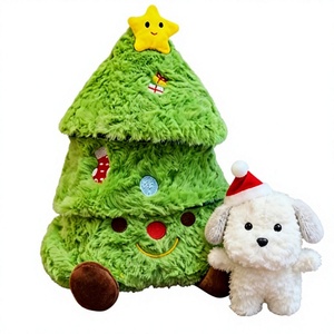 Nuevo Juguete de <span class=keywords><strong>Peluche</strong></span> Suave con Forma de Cachorro Escondido en un Árbol de Navidad, Decoración Navideña, Regalo Sorpresa Festivo de Navidad, Relleno de Algodón PP - Product Image 3