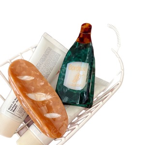 Pinces à cheveux en acétate en forme de baguette de pain, pinces à cheveux amusantes et créatives en forme de bouteille de vin, pinces à cheveux personnalisées mignonnes pour femmes, vente en gros - Product Image 4