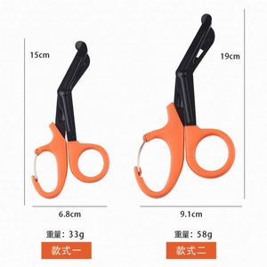 Ciseaux de survie et de sauvetage EMT pour réglementations d'urgence EDC, à dents fines, équipement multifonctionnel d'extérieur en matériau PC, facile à transporter - Product Image 2