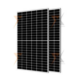 Panneau solaire photovoltaïque bifacial HJT N-Type 710W en gros, double vitrage, 132 cellules monocristallines avec une puissance maximale de 720W, emballé sur palette - Product Image 1
